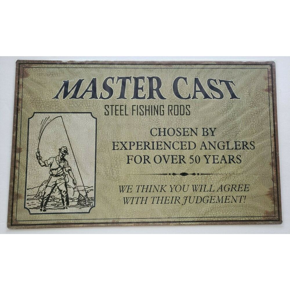 GIANT Master Cast Ohio Wholesale Inc.15 x 24 Rustic Retro Metal‎ Signs 28483